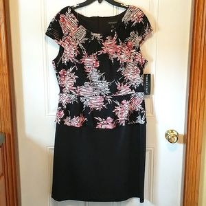 Connected Apparel Peplum Dress